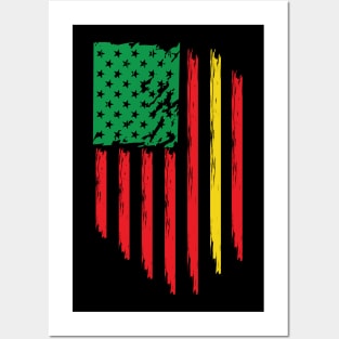 Juneteenth, Black History, Freedom Day, USA Flag, African Colors Posters and Art